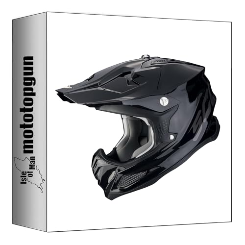Casque Off-Road Scorpion VX-22 Air Solid Noir XL pour Moto Tout-Terrain