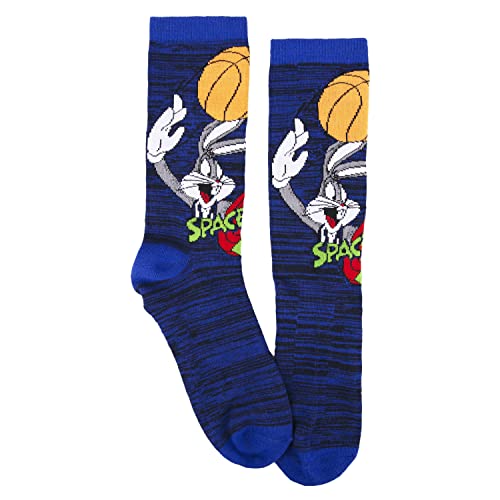 space jam Boxer Socks Set Mens Sock and Underwear Combo Set - Tune Squad Marvin & Bugs Bunny 90s Adult Boxers and Socks Set (Blue, Medium) - Thumbnail 6