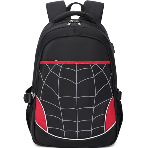 Boys Backpack with Lunch Box Kids Backpack for School Bag for Kids Bookbag Set School Backpacks for Boys (Black)2