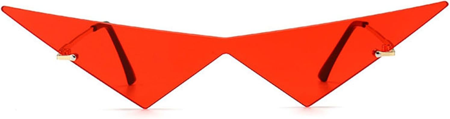 willochra Triangle One Piece Frameless Sunglasses For Women Trendy Ocean Lens Sun Glasses Men Party Prom Sunglasses