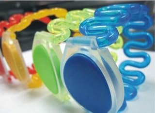 100pcs tarjeta de reloj 125KHZ RFID silicona pulseras impermeable tarjetas de mano