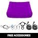 VEVOR Columpio de Yoga con Tela Elástica de Yoga Morado de 12...