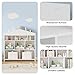 IDEALHOUSE Toy Storage Organizer 8 Cubes Kids Bookshelf Dollhouse Bookcase Rack Toddlers Playhouse Shelves Cabinet for Boys Girls Wooden Toy Chest Playroom, Classroom, Nursery, Kids Room,White