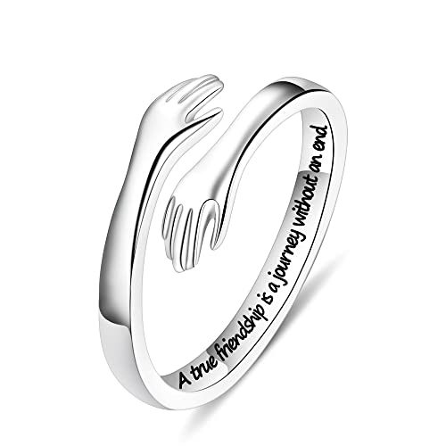 Yesteel Best Friendship Gifts for Women Friendship Gifts for Women Friends Friendship Rings Hug Ring...