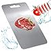 QuShen Titanium Cutting Board, 100% Pure Titanium Cutting Boards for Kitchen, Double Sided Food-Grade Chopping Board - Dishwasher Safe Easy to Clean (14