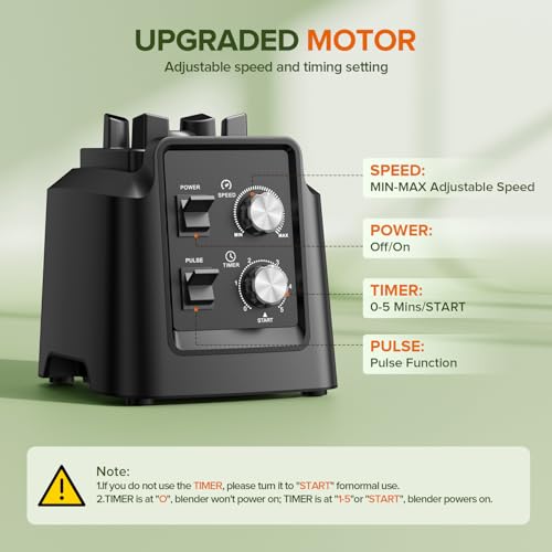 Blender, Blender for Smoothies with 68Oz. Pitcher,