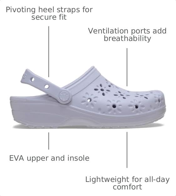 Image of Crocs Unisex Adult Floral Classic Clogs