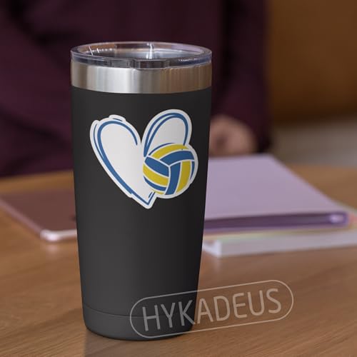 (3Pcs) Volleyball Stickers Volleyball Heart Decals for Teen Girls Players by HYKADEUS - Used condition - Image 4