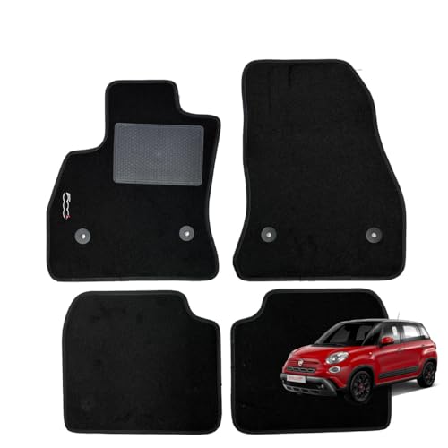 W-Parts Serie 4 TAPPETI - TAPPETINI in Moquette Neri per