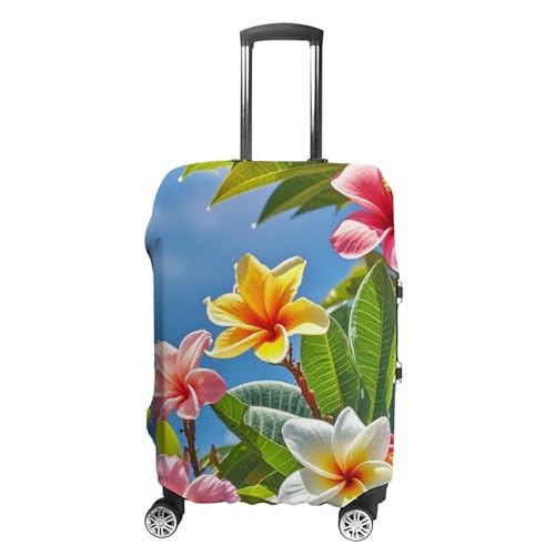 Hawaii Flowers Printed Luggage Cover Protector, Fits 18-32 Inch Luggage