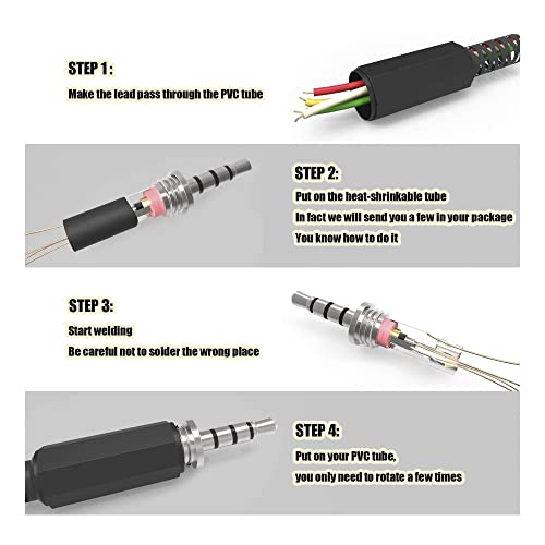 Adaptout 10 x presa maschio mini jack da 3,5 mm