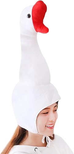 JIAHG Funny Plush Animal Hat Novelty Cute Party Crazy Hat Soft Faux Fur Photo Pr