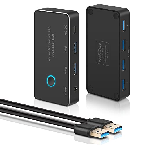 Hub de Partage USB KM en Aluminium pour Éviter de Débrancher vos Câbles