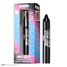 قلم تحديد العيون Lottie London x Harley Quinn Jumbo، قلم تحديد العيون Buttery Black Jumbo ذو الصبغة الغنية واللون يؤتي ثماره للحصول على مظهر عين دخاني سهل