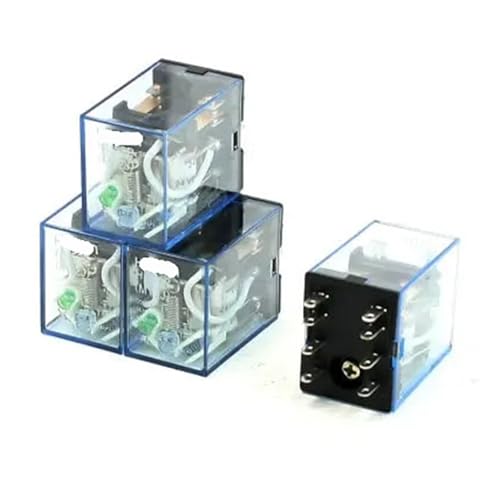 Relais de puissance HH52P DC 24V DPDT 8 broches pour circuits électriques lot de 4 bobines