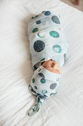 Image of Copper Pearl Swaddle Blankets for Newborns | Soft Stretchy Receiving Blankets for Boys and Girls | Large 46 x 46 Inch Baby Blankets | Lightweight and Breathable Swaddles | Lunar