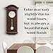 Pendulum Wall Clock - 27 inch Wooden Hanging Grandfather Wall Clock with Pendulum - Real Wood, Quiet, Non-Chiming & Battery Operated for Living Room Decor, Office & Home Décor Gift