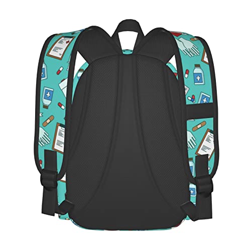 Shoggoth Nurse Backpack 17 Inch Nurse Gift Casual Daypack Lightweight Women's Laptop Backpack Campus Travel Bag for Women Hiking4