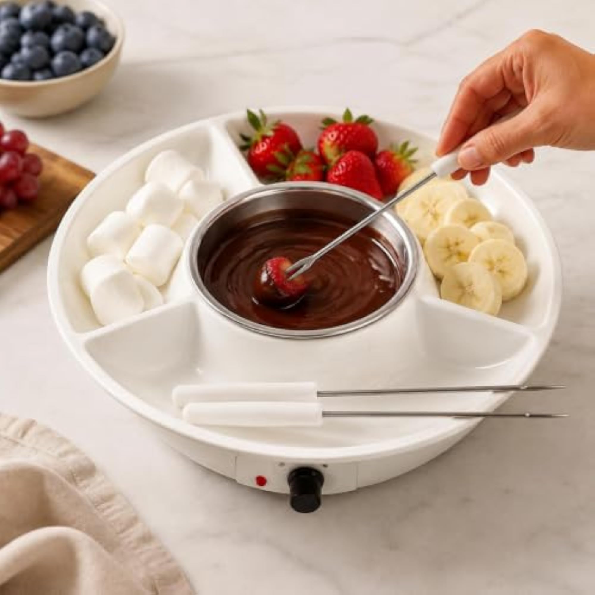 Electric Chocolate Melter with Heating Base Temperature Control