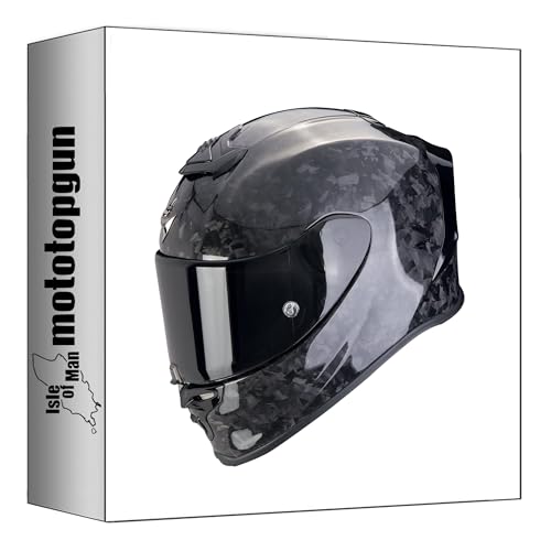 Casque Scorpion Exo-R1 Evo Air Carbon Onyx Noir XL pour moto de course
