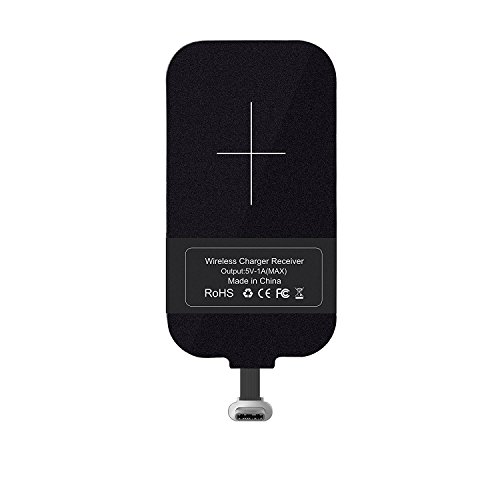 Nillkin スマホ対応ワイヤレス充電レシーバーシート Qiレシーバー アダプタ 置くだけ充電 Qi(チー) 規格 USB Type-C端子対応 (Type-C (短タイプ）)
