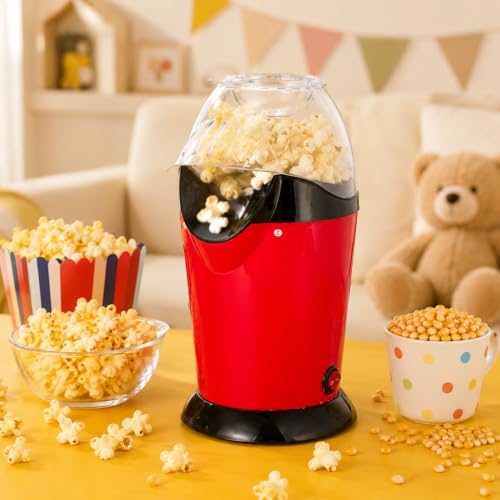 ZR Solutions Classic Popcorn Maker Hot Air Electric with UK Plug