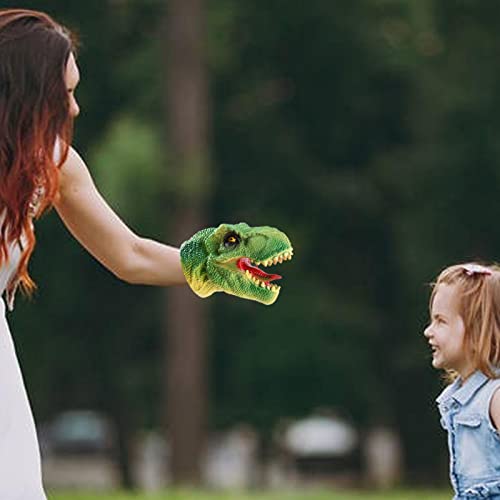Fantoche de mão de dinossauro - Simulação Tiranossauro Rex Fantoche Ventriloquismo Brinquedo Com Den