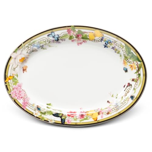 Abbott Collection Butterfly Garden Oval Plate by Abbott Collection - Used condition - CA$10.06
