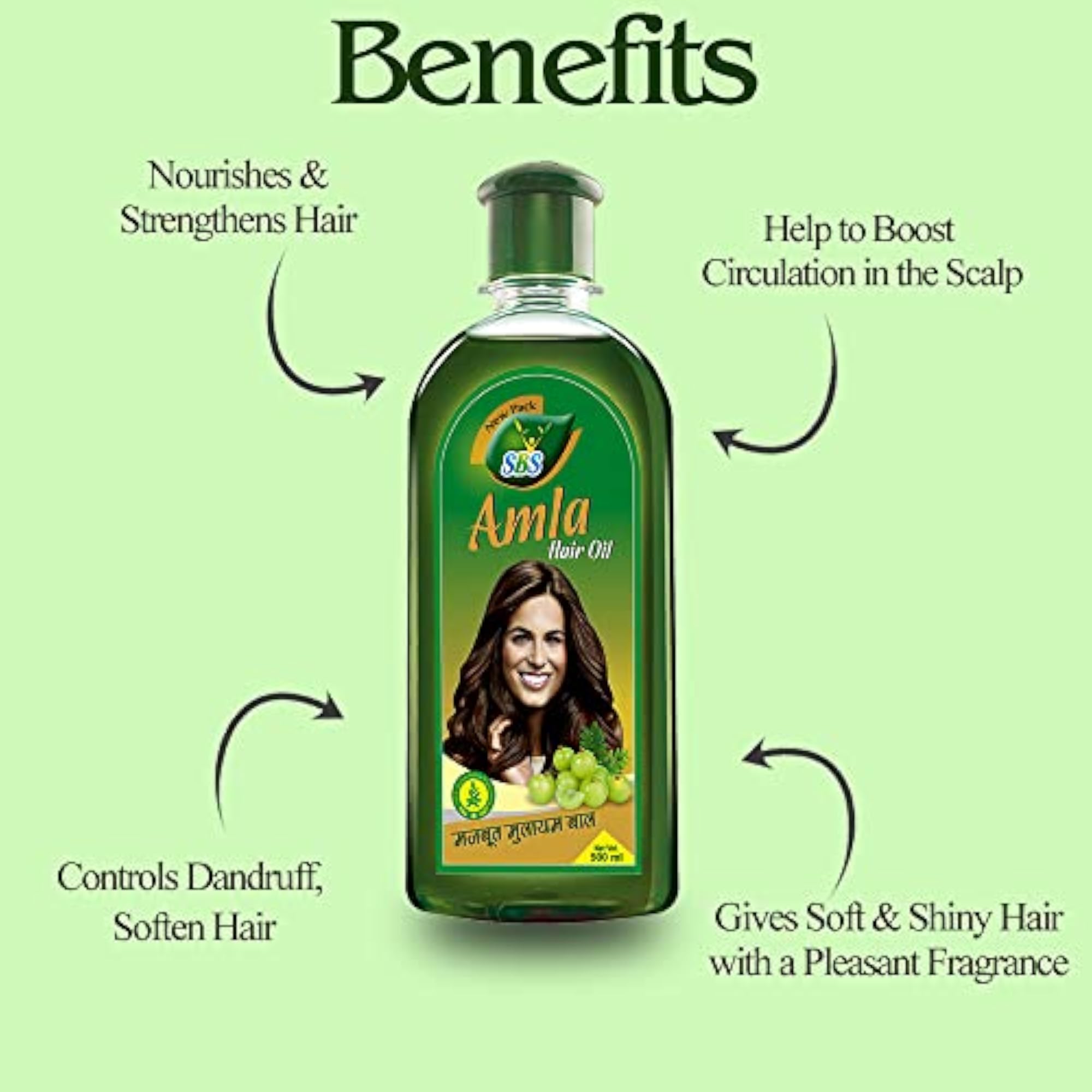 Pure Amla Hair Oil for Scalp Nourishment, 500ml