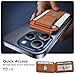 Miracase Magnetic Wallet for Men/Women, Adjustable Stand & Safety Flap, Compatible with MagSafe Wallet, 3 Slots, 6-8 Card Holder for iPhone 17/16/15/14/13/12 Series, RFID Blocking, Brown