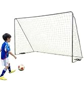 リーディングエッジ サッカーゴール フットサルゴール 3m×2m 公式サイズ 屋内 屋外 組立式 土嚢袋付 キャリーバッグ付 家庭用 練習 部活 遠征 | 組立約10分,土嚢袋2個付,床傷防止パ...