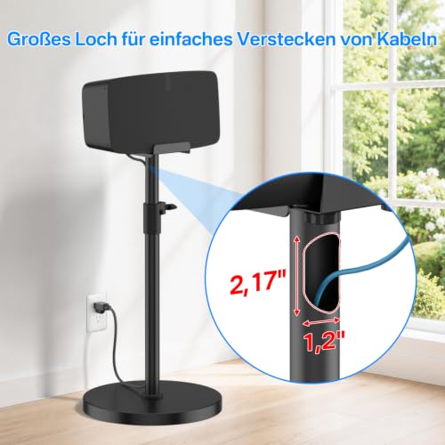Support de haut-parleur pour Sonos Five & Sonos Play 5 Gen 2 Noir – vue 4