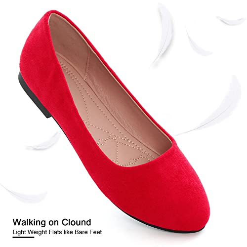 Image of SAILING LU Casual Shoes for Women Dressy Ballet Flats | Comfort Fit, Work Shoes,Casual for Women, Slip-Ons Loafers