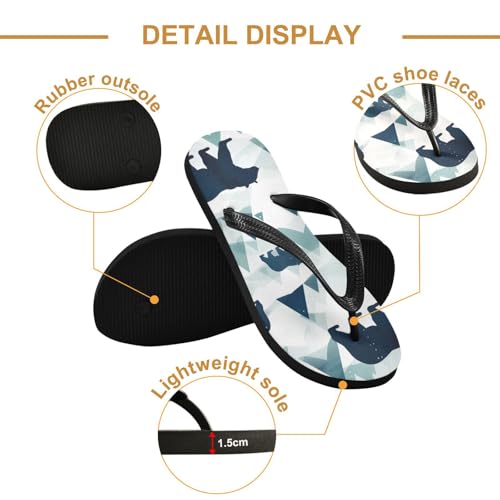 Mens Flip Flops Polar BearSandal Flip Flops for Women Summer Beach Slipper 214B28802