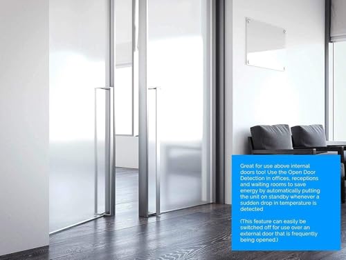 MYLEK Overdoor Heater 2KW Downflow Over Door Air Curtain Electric And Fan with Thermostat, LED Display, Timer & Remote Control - Lot20 Compliant (2000W) - Image 6