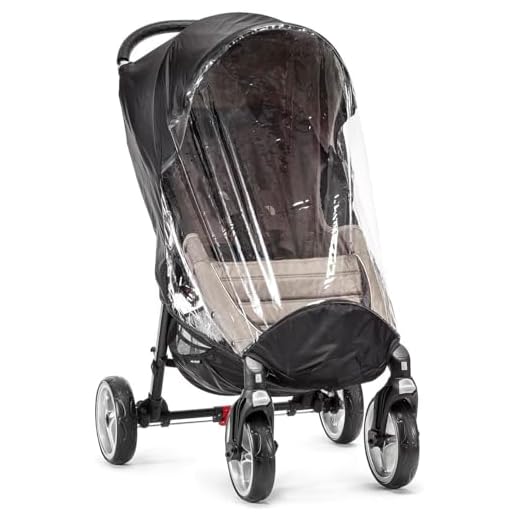 Baby Jogger BJ91051 City Mini väderskydd för fyrhjulingar, transparent