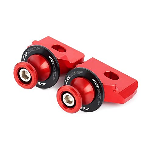 Für Honda Für CB650R Für CBR650R Für CB650F Für CBR650F 2014-2022 Motorrad Hinterrad Gabel Achse Slider Schwinge Spulen Ständer Pick Up Sturzpad (Farbe : Rot)