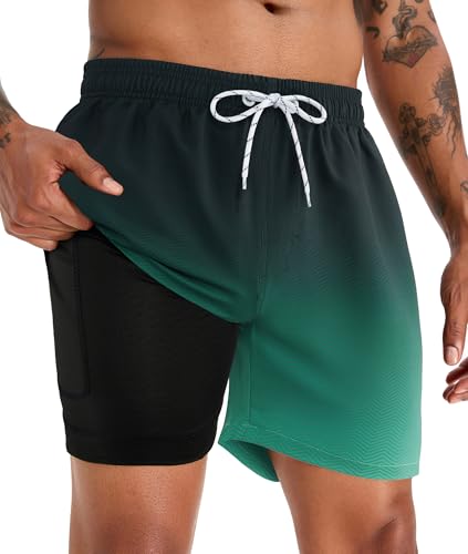 APTRO Herren Badehose Badeshorts Schwimmhose Board Shorts Kurz...