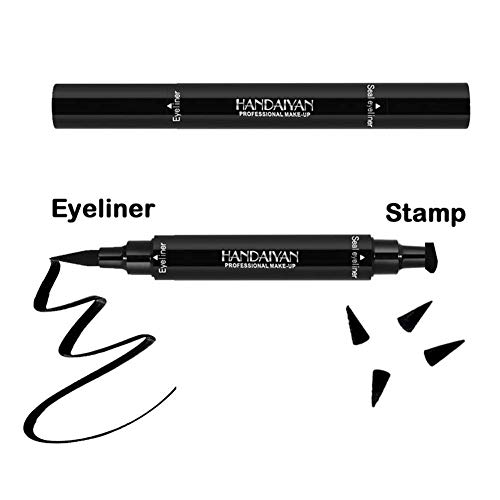 Bonnie Choice Eyeliner Stamp 2 Pack, Winged Eyeliner Stamps, Waterproof Black Liquid Eyeliner, Perfect Wing Cat Eye Stamp Eyeliner, Long Lasting Smudge-Proof Liquid Eye Liner Pen, 10 Mm #TOP1