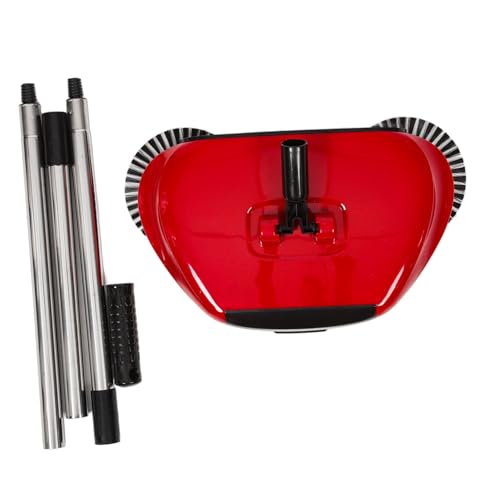 Levemolo Rotating Hand Push Sweeper Broom Dustpan for Laminate Floors Multi-functional Floor Mop No Electricity Easy to Use Random Color