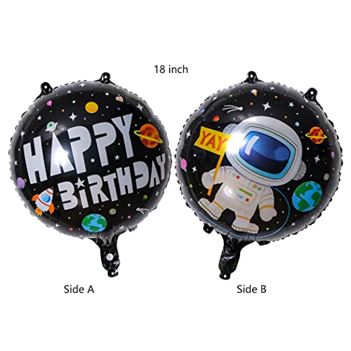 Borsgye Solar System Planet Astronaut Balloons Rocket Foil Balloons Big Mylar Number Helium Global Happy Birthday Garland Banner For Boy Kids Space Themed 3Rd Year Birthday Party Decorations #TOP4