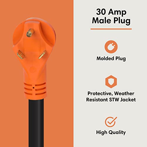 Technorv 30 Amp To 50 Amp Rv Dogbone Adapter #TOP4