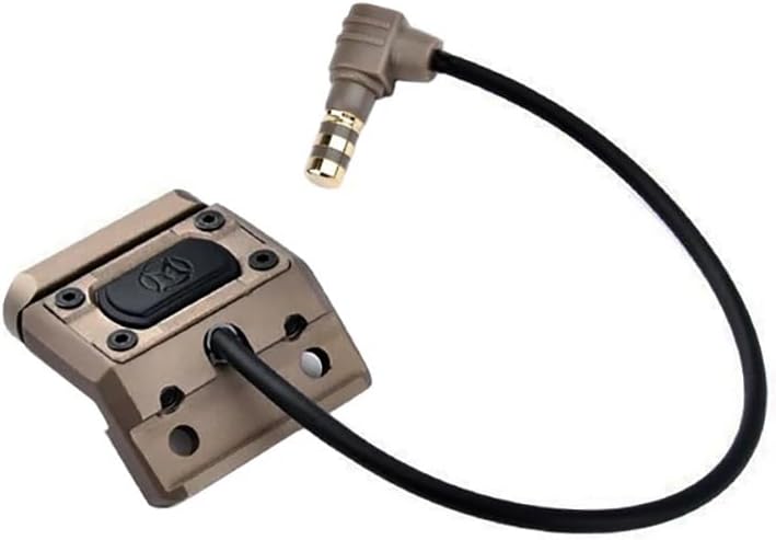 Tactical Button Switch LA23 Plug Pressure Switch for Flashlight Hunting Airsoft (Black)