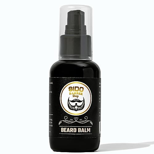 Sido Barber – Bálsamo para barba con aloe vera (100 ml, aroma cítrico) – Bálsamo para después del afeitado – bálsamo para después del afeitado – bálsamo para barba para hombre con aceite de coco y