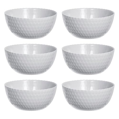 Luminarc Pampille Granit 6 Bol opale 13 cm Opale Passe au micro-ondes et au réfrigérateur Verre trempé extra résistant