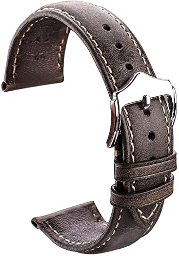 Bracelet de montre en cuir vintage vert le cadeau idéal pour passionné