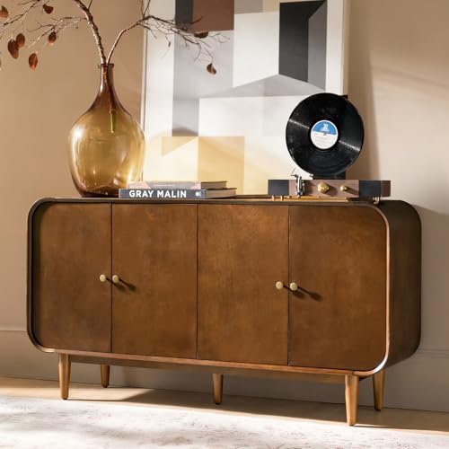 HULALA HOME Mid-Century Sideboard with Adjustable Shelves