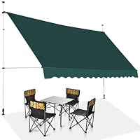 Store De Balcon Sans Perçage - Auvent Réglable Manivelle Anti-UV Pour Terrasse Jardin