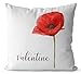 SB44 Coussin Coquelicot, coussin sieste, coussin déco, coussin cadeau, cadeau maman, cadeau fête des mères, coussin fleur, oreiller coquelicot