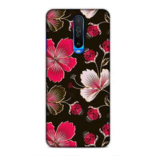 Image of Printed Mobile Back Hard Case Cover for Xiaomi Poco X2 / Xiaomi Redmi K30 / Xiaomi Redmi K30 5G | Flowers, Floral, Pink Flowers, Leaves-2198